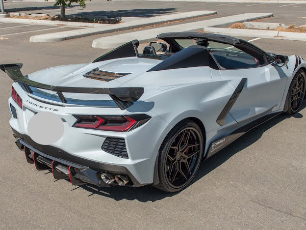 2020-UP CORVETTE C8 Z51 & STINGRAY | WICKERBILL REAR SPOILER HIGH WING